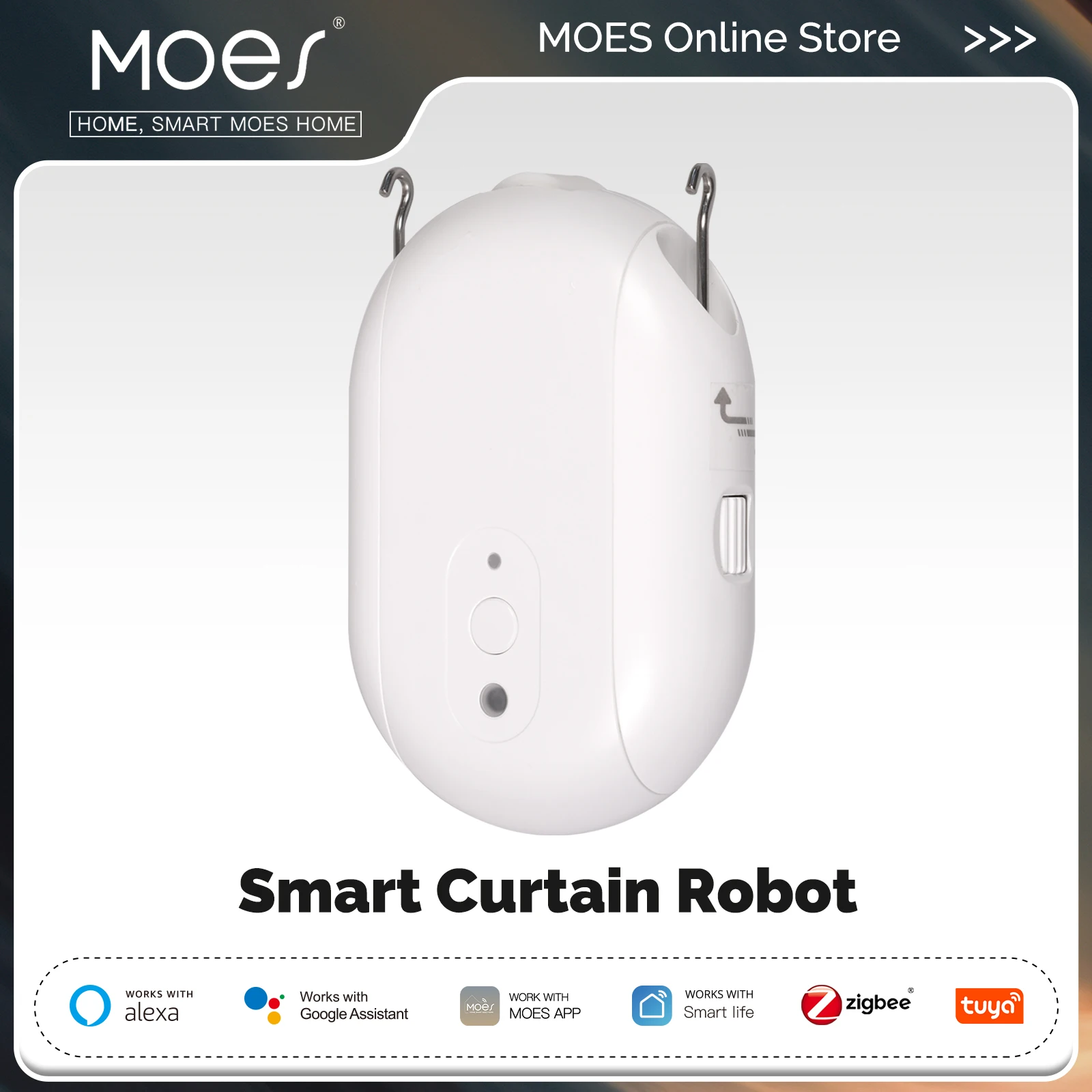 Smart Curtain Robot - MOES Tuya ZigBee-Robot de cortina eléctrica