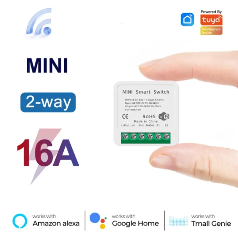 Smart Home Villa - Mini Interruptor WiFi de 16A, Aplicación