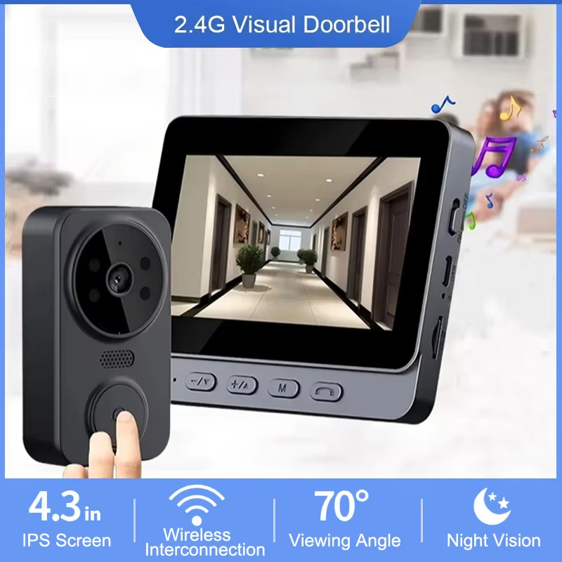 Smart Home Video Doorbell Enhanced Security With Smart Doorbell - Timbre de vídeo inalámbrico WiFi de