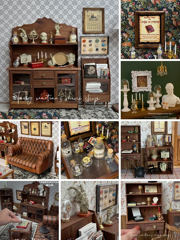 Smart Home Decor - Decoración Retro para casa de muñecas,