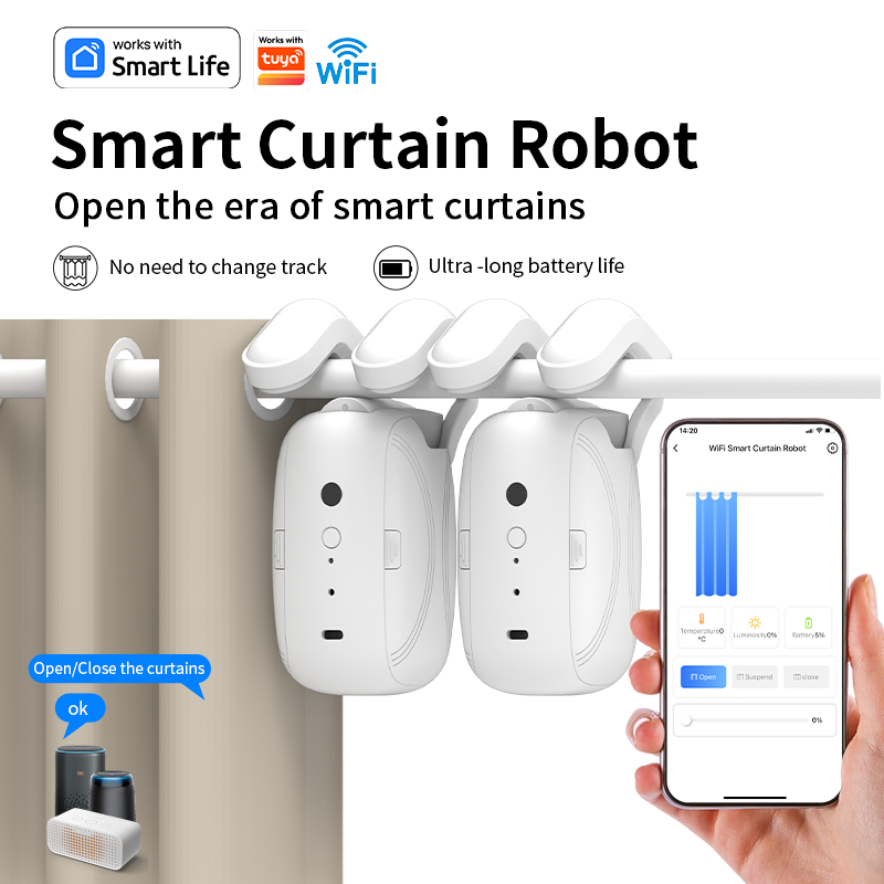 Smart Curtain Robot - Robot de cortina inteligente Wi-Fi, 2