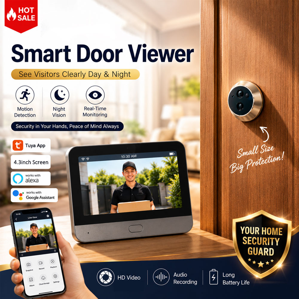 Smart Home Video Doorbell Enhanced Security With Smart Doorbell - Cámara de Seguridad Inteligente Tuya para