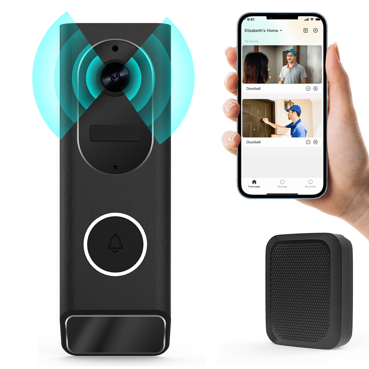 Smart Home Video Doorbell Enhanced Security With Smart Doorbell - Timbre de puerta inteligente S7 1080P