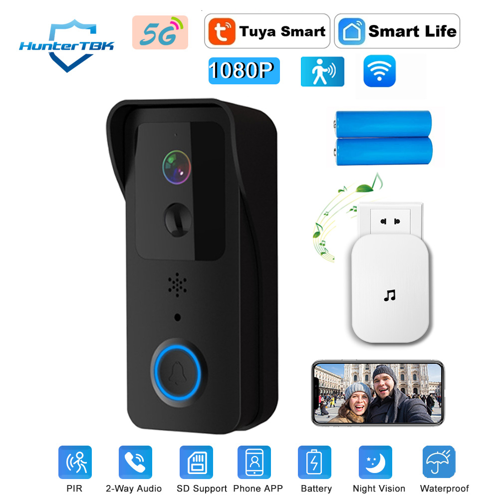 Smart Home Video Doorbell Enhanced Security With Smart Doorbell - Cámara de Videoportero WiFi HD 1080P