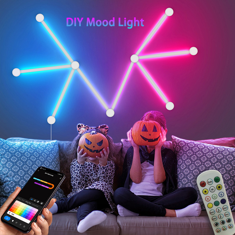 Smart Home Decor - Lámpara de pared RGB inteligente, barra