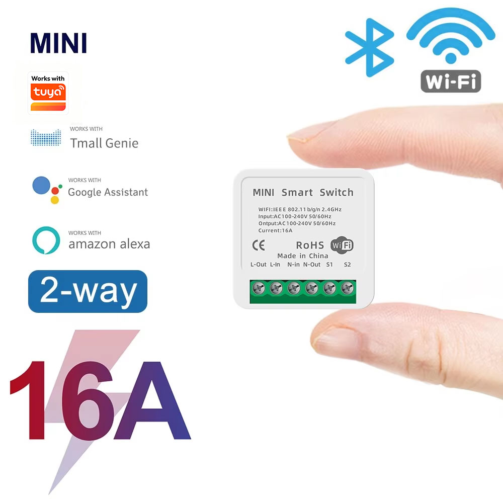 Smart Home Simple - Mini Interruptor Inteligente WiFi de 16A,