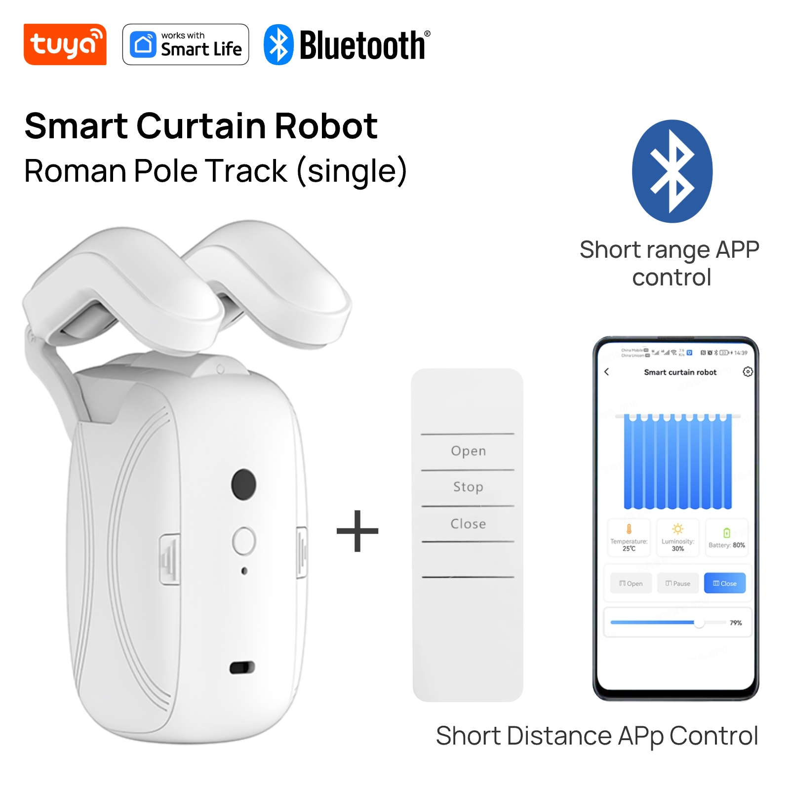 Smart Curtain Robot - Robot para Cortinas Inteligente Tuya (Riel
