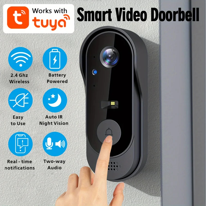 Smart Home Video Doorbell Enhanced Security With Smart Doorbell - Videoportero Inteligente WiFi Tuya para el