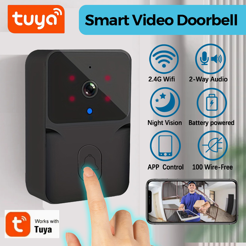 Smart Home Video Doorbell Enhanced Security With Smart Doorbell - Videoportero Inteligente Inalámbrico Tuya, Cámara de