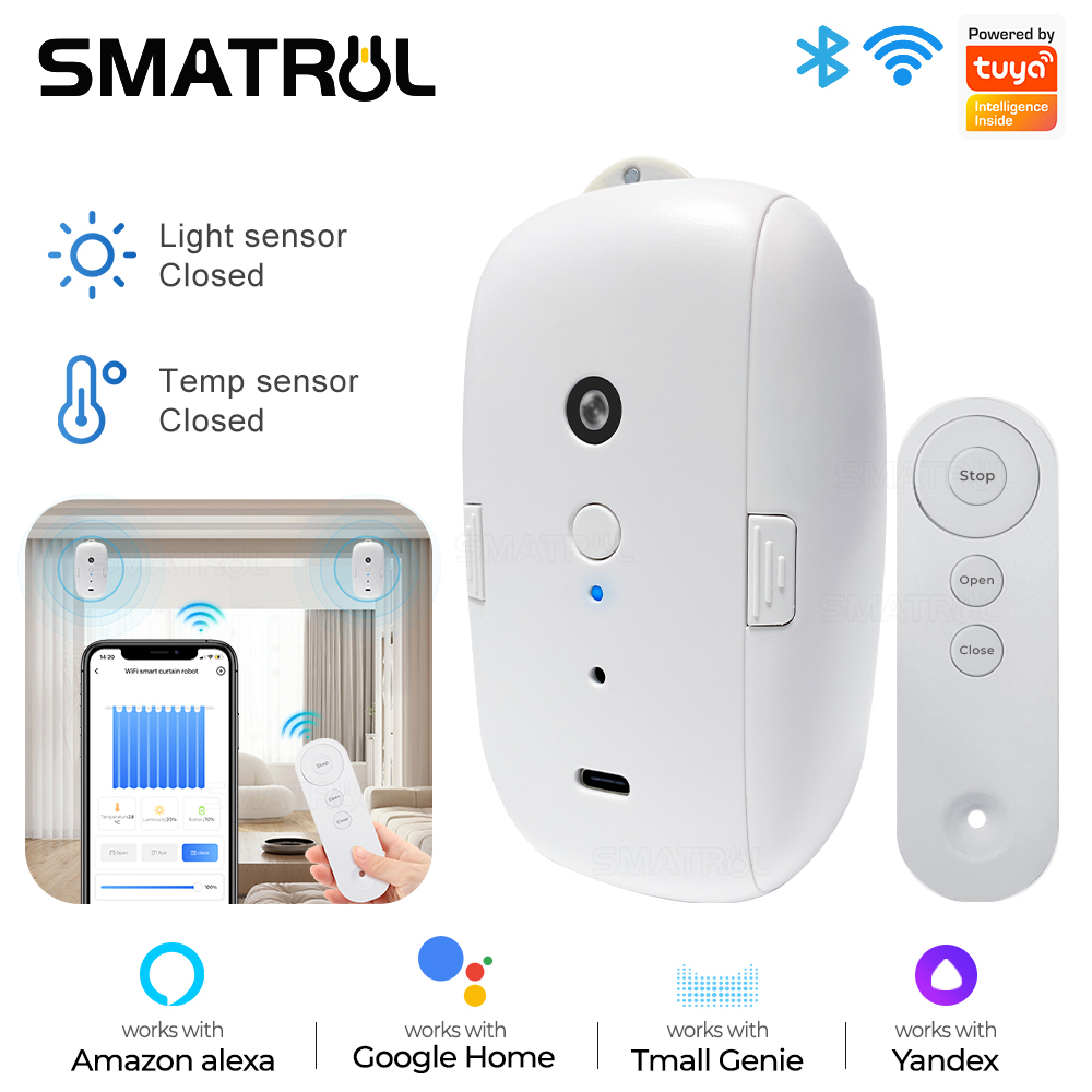 Tuya-Motor de cortina intelige - Smart Curtain Robot reseña y precio
