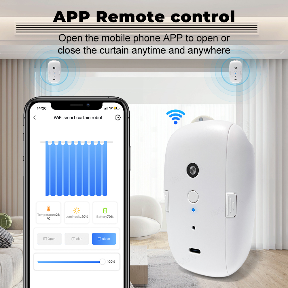 Tuya-Motor de cortina intelige - Smart Curtain Robot reseña y precio