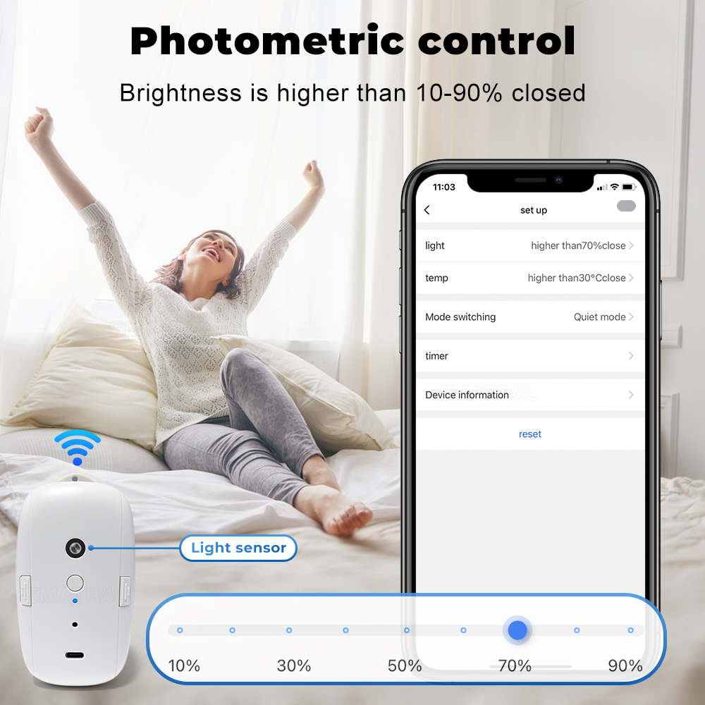 Tuya-Motor de cortina intelige - Smart Curtain Robot reseña y precio