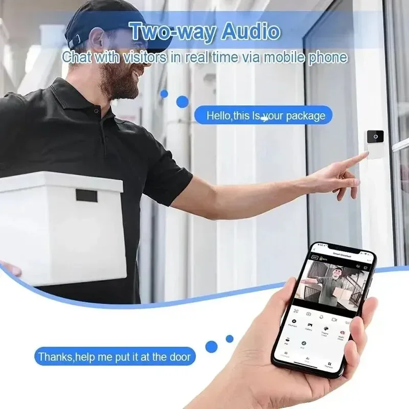 Videoportero Inalámbrico con W - Smart Home Video Doorbell Enhanced Security With Smart Doorbell reseña y precio