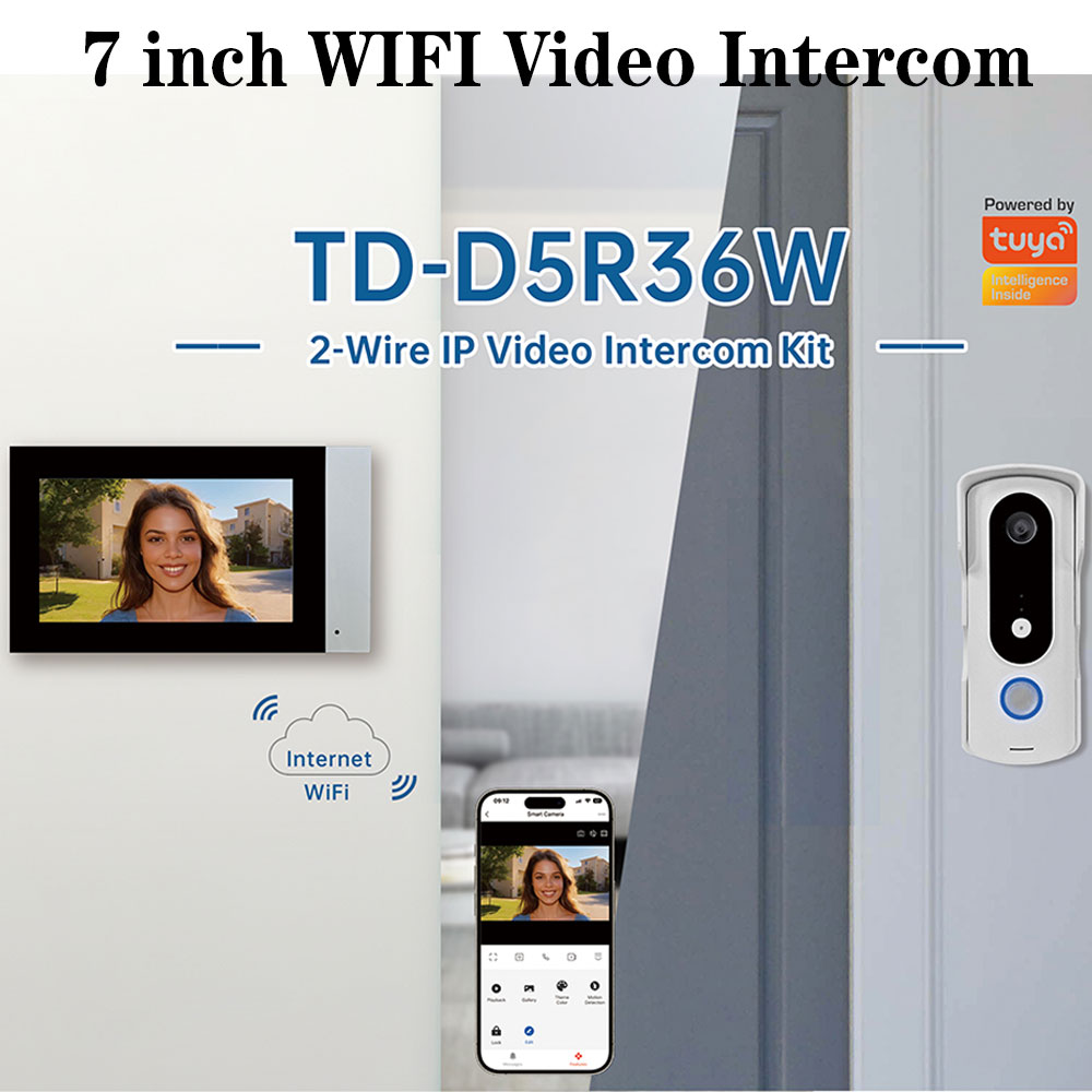 2 cables Smart Home Tuya Wifi  - Smart Home Video Doorbell Enhanced Security With Smart Doorbell reseña y precio
