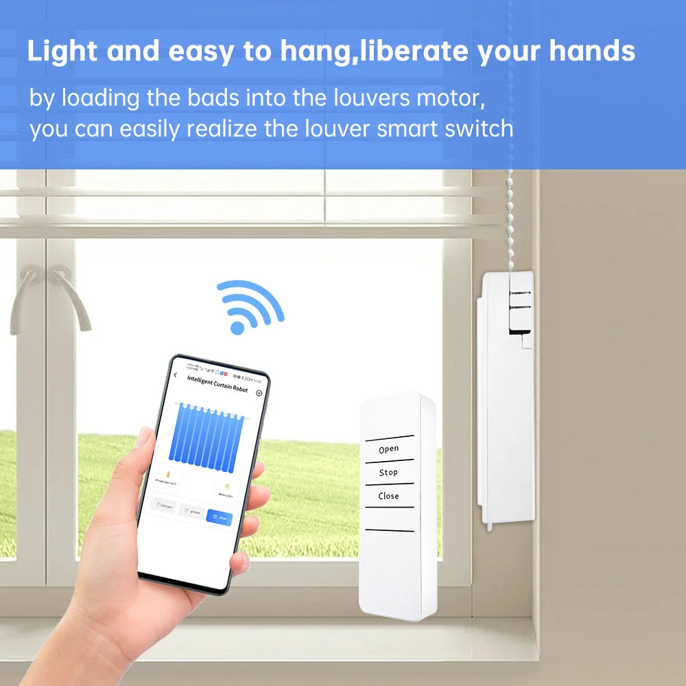 Motor eléctrico de rodillo cie - Smart Curtain Robot reseña y precio