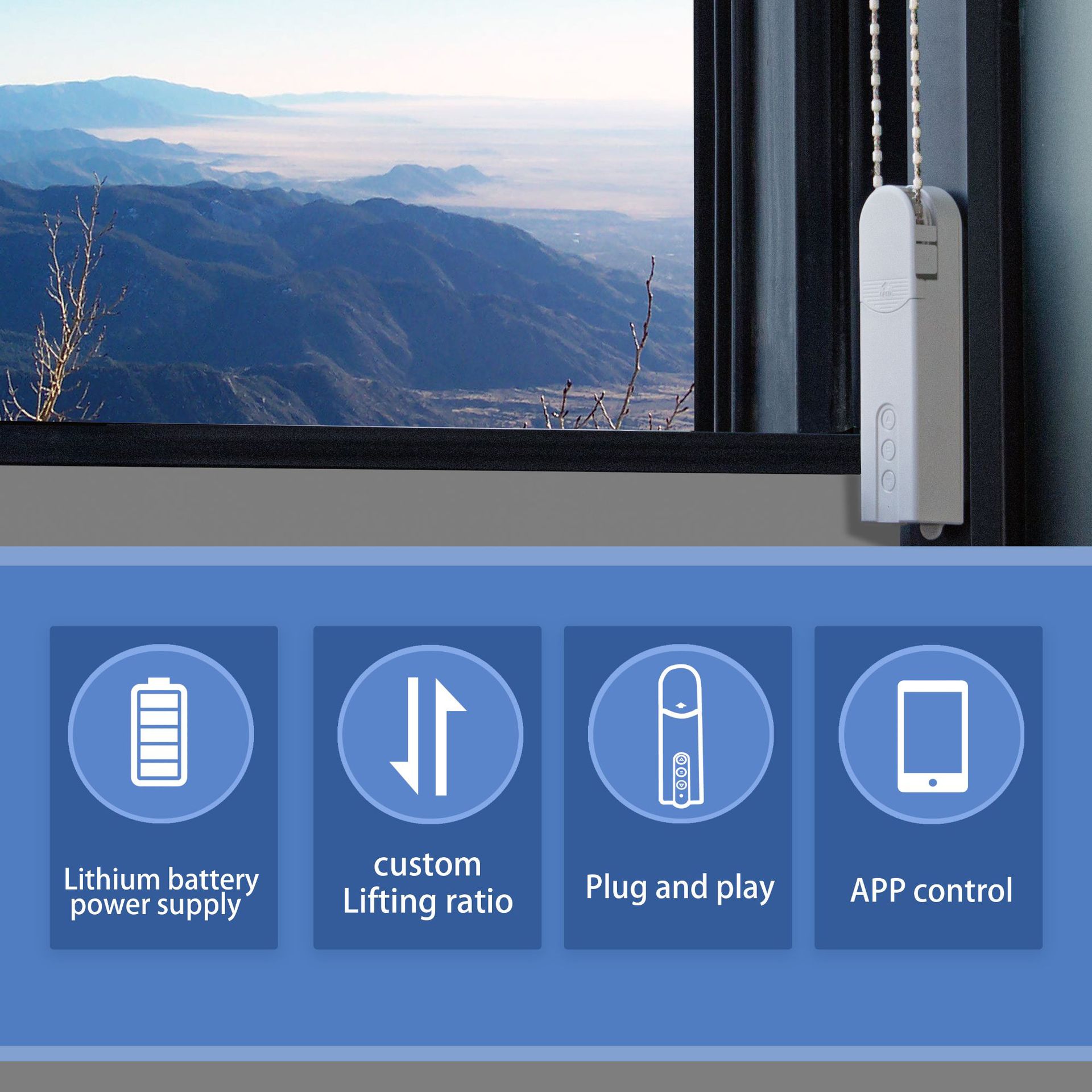 Motor eléctrico de rodillo cie - Smart Curtain Robot reseña y precio