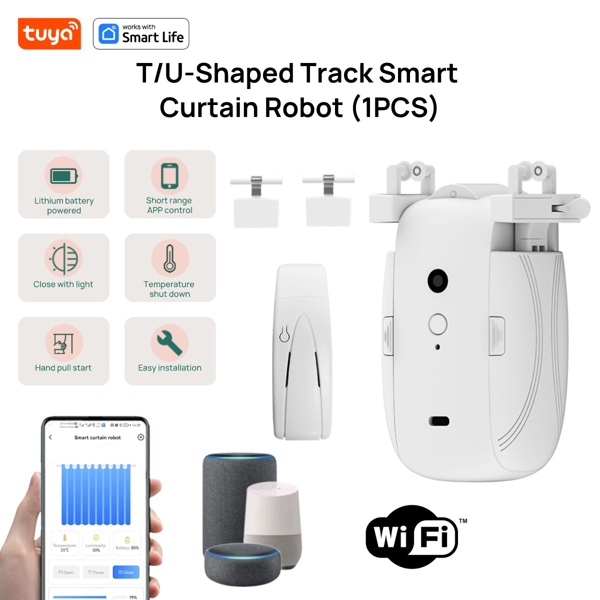 Robot de cortina WiFi intelige - Smart Curtain Robot reseña y precio