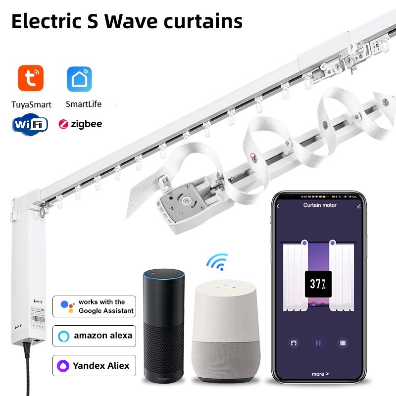 S Wave Smart Curtain Track Sys - Smart Curtain Robot reseña y precio