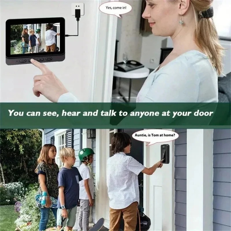 Timbre Inalámbrico Inteligente - Smart Home Video Doorbell Enhanced Security With Smart Doorbell reseña y precio
