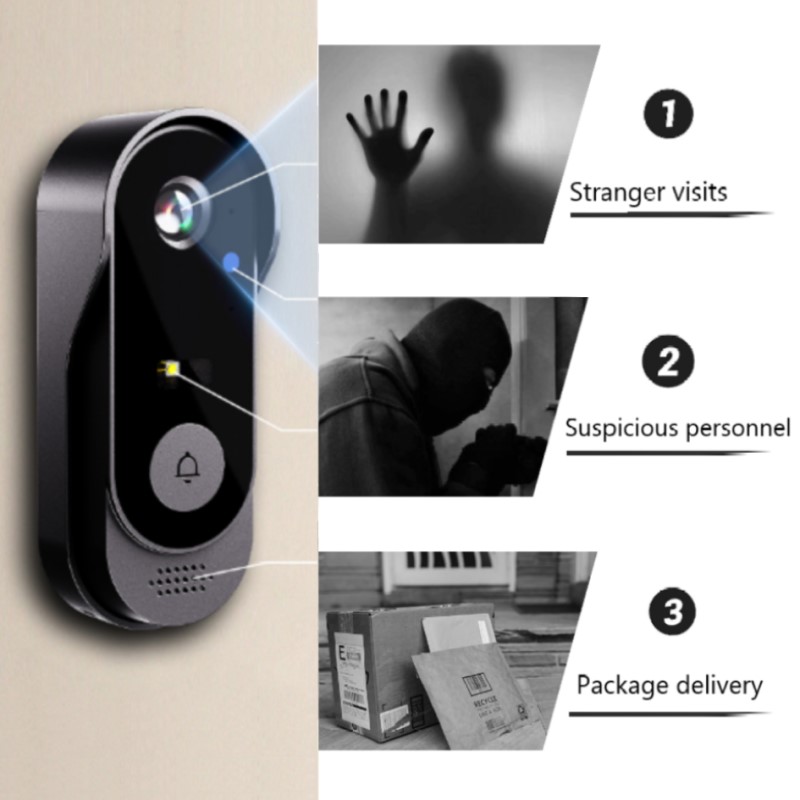 Timbre con cámara WIFI Tuya, v - Smart Home Video Doorbell Enhanced Security With Smart Doorbell reseña y precio