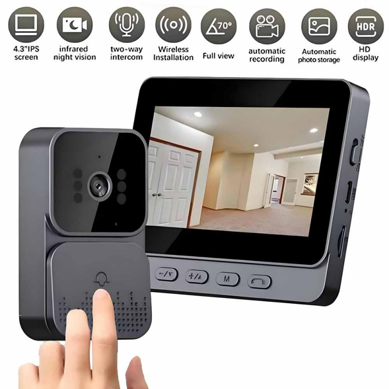 Timbre Inalámbrico Inteligente - Smart Home Video Doorbell Enhanced Security With Smart Doorbell reseña y precio