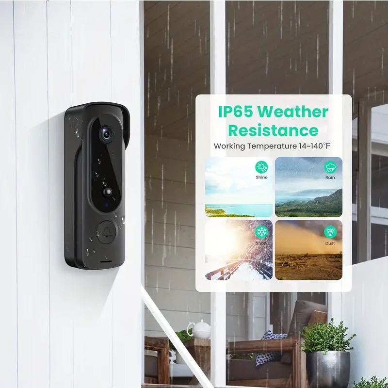 Timbre inalámbrico para exteri - Smart Home Video Doorbell Enhanced Security With Smart Doorbell reseña y precio