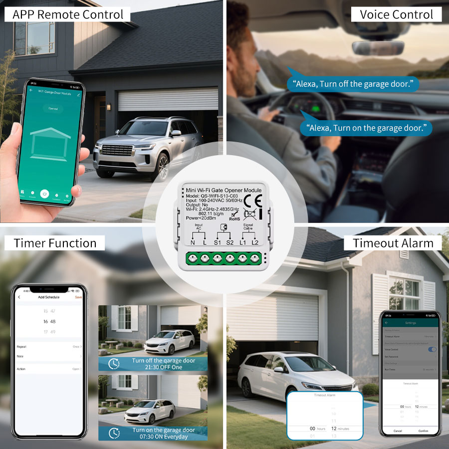 Controlador de Puerta de Garaj - Smart Home Villa reseña y precio