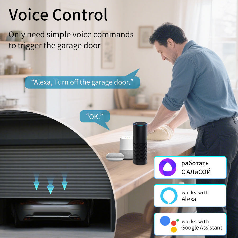 Controlador de Puerta de Garaj - Smart Home Villa reseña y precio