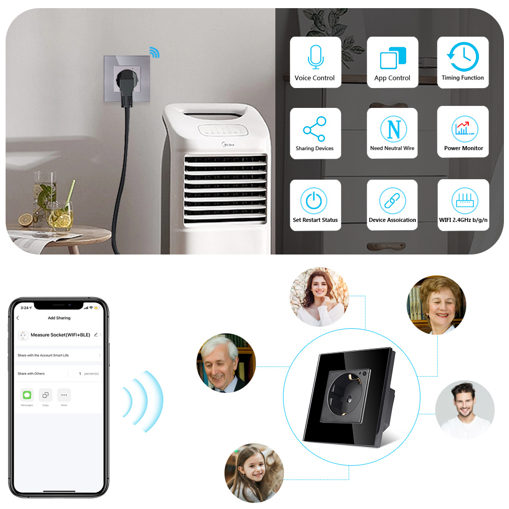 Toma de pared con Wifi TAWOIA, - Smart Home For Windows reseña y precio