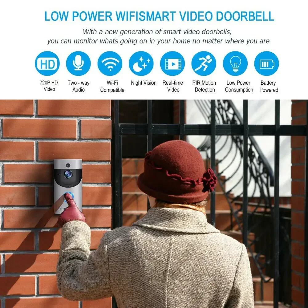 Timbre inalámbrico WIFI para e - Smart Home Video Doorbell Enhanced Security With Smart Doorbell reseña y precio