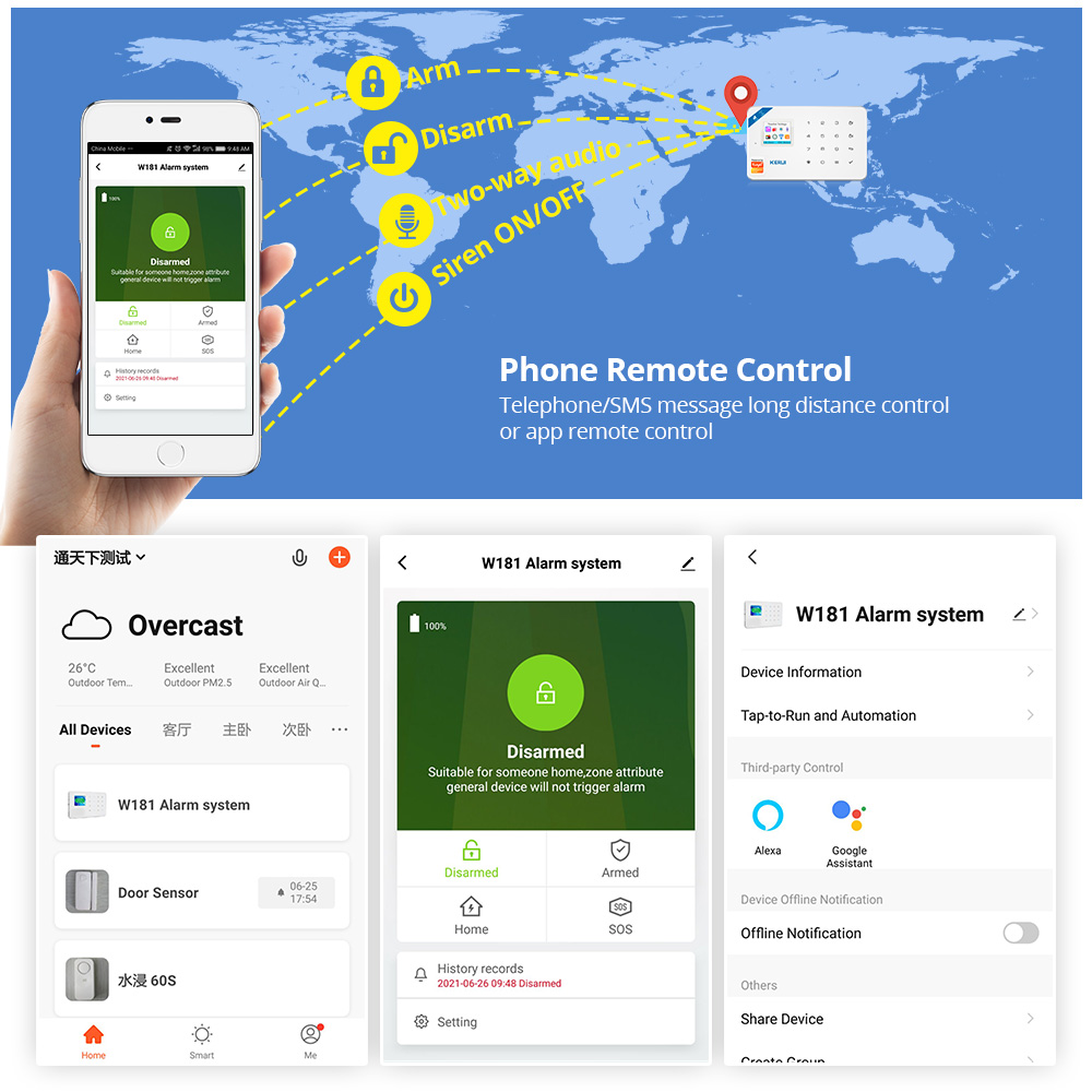 KERUI-Kit de sistema de alarma - Smart Home Package reseña y precio